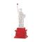 3D Crystal Puzzle - Statue of Liberty (Clear/Red): 78 Pcs